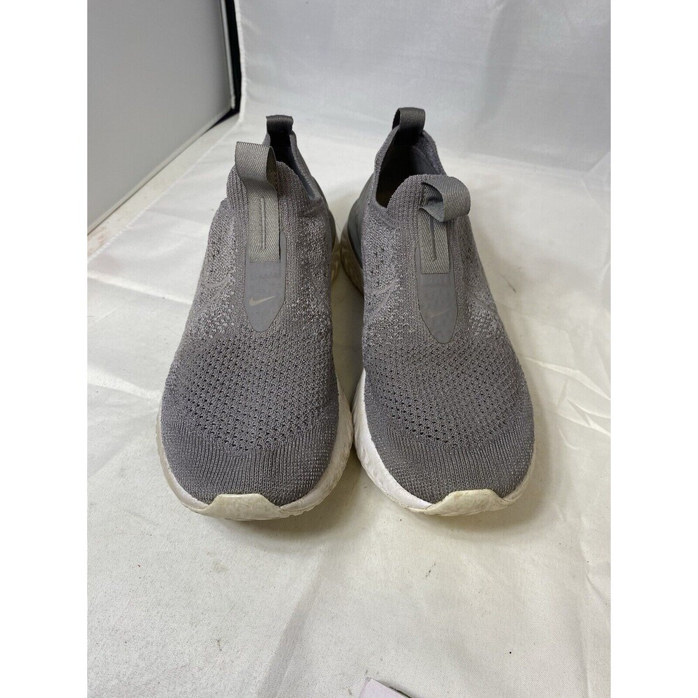 Nike Womens Phantom React Flyknit Running Shoe Size 8 Gray Knit Sneaker Train - Picture 6 of 8